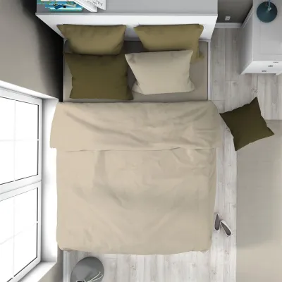 Παπλωματοθήκη Solid 502 160X240 Beige 100%  Cotton
