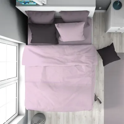 Παπλωματοθήκη Solid 506 160X240 Light Purple 100%  Cotton