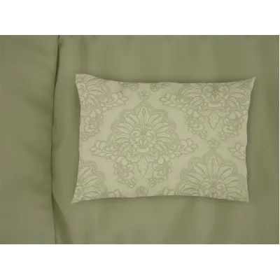 Μαξιλαροθήκη Εμπριμέ Άρτεμις 704 50X70 Light Olive 100%  Cotton