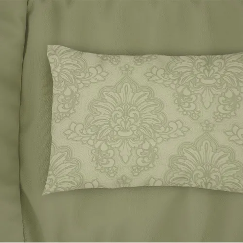 Μαξιλαροθήκη Εμπριμέ Άρτεμις 704 50X70 Light Olive 100%  Cotton