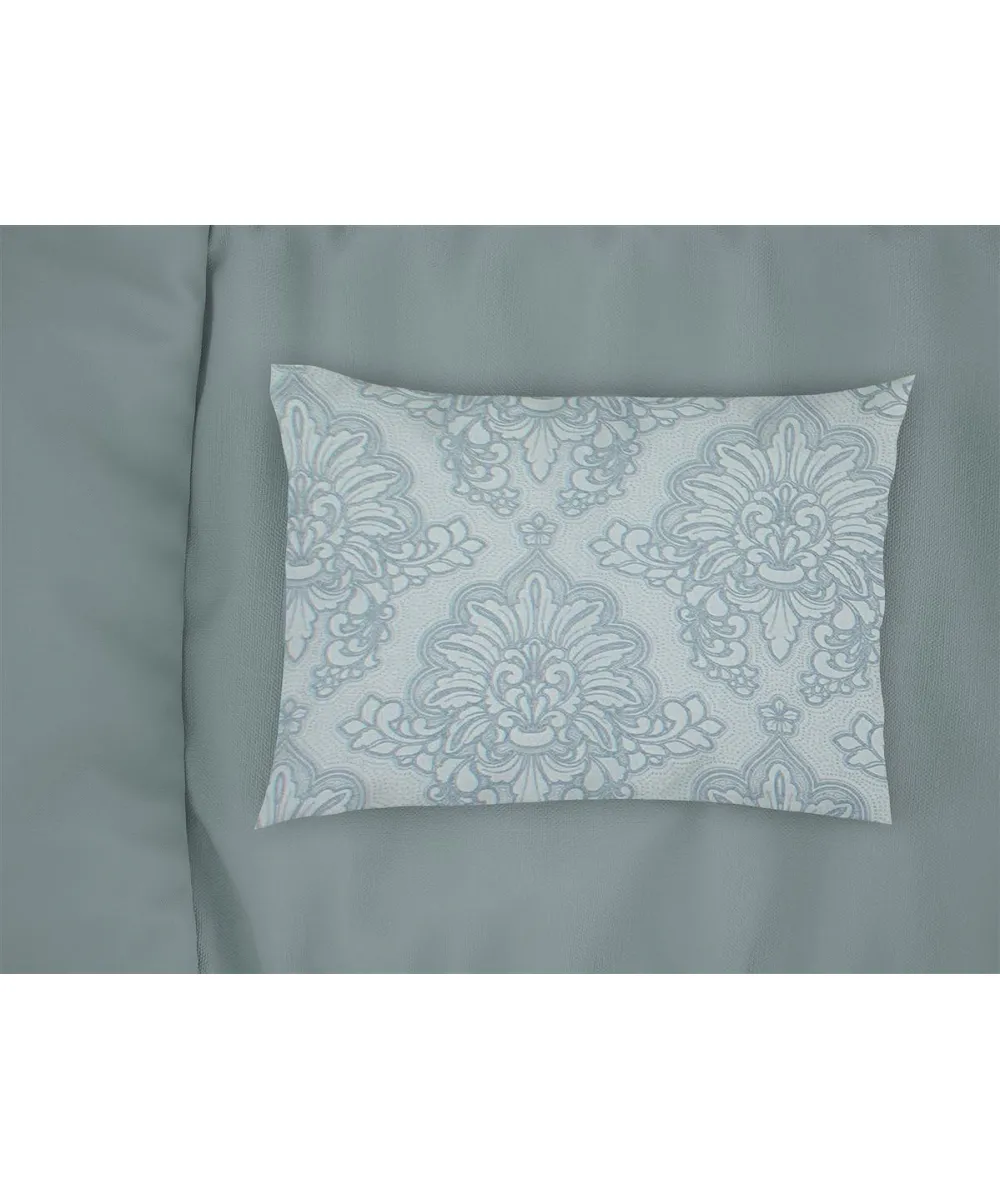 Μαξιλαροθήκη Εμπριμέ Άρτεμις 705 50X70 Light Blue-Grey 100%  Cotton