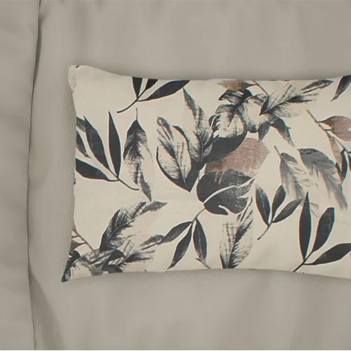 Μαξιλαροθήκη Εμπριμέ Ευριδίκη 710 50X70 Ecru-Black 100%  Cotton