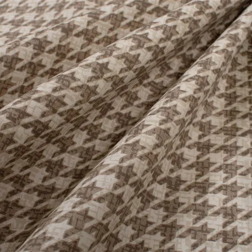 Τραβέρσα Αλέκιαστη Houndstooth 473 40X180 Beige 70/30 Cott/Pol