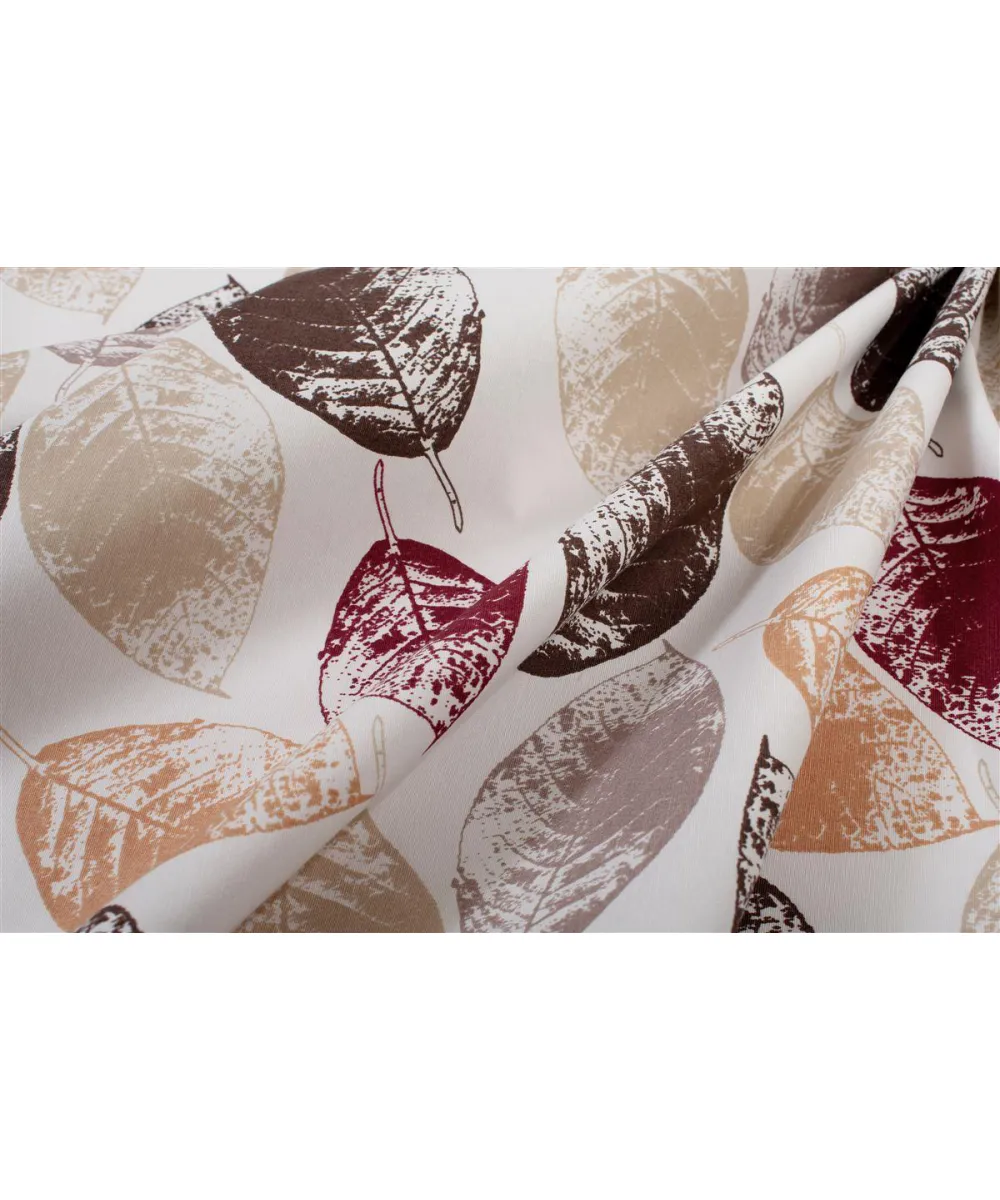 Τραπεζομάντηλο Αλέκιαστο Leaves 467 140X180 Brown 70/30 Cott/Pol