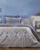 Σεντόνια Εμπριμέ Σετ 4 τεμ Καλλιρόη 604 220X240 Grey-Blue 70/30 Cott/Pol