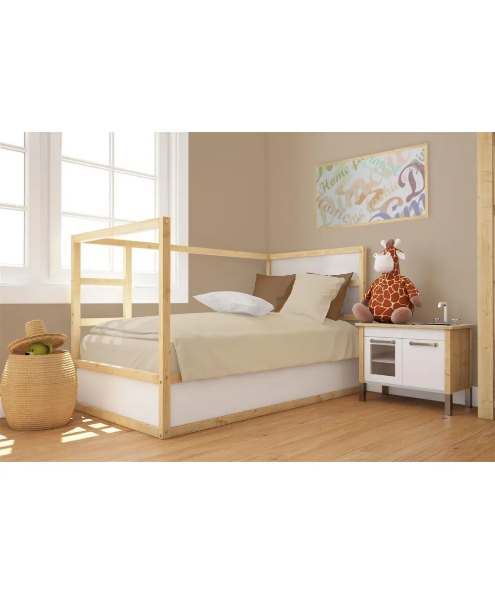 Παπλωματοθήκη bebe Solid 502 120X160 Beige 100%  Cotton