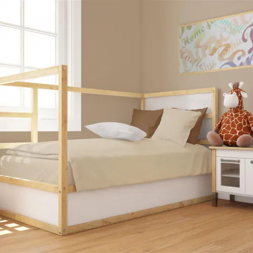 Παπλωματοθήκη bebe Solid 502 120X160 Beige 100%  Cotton