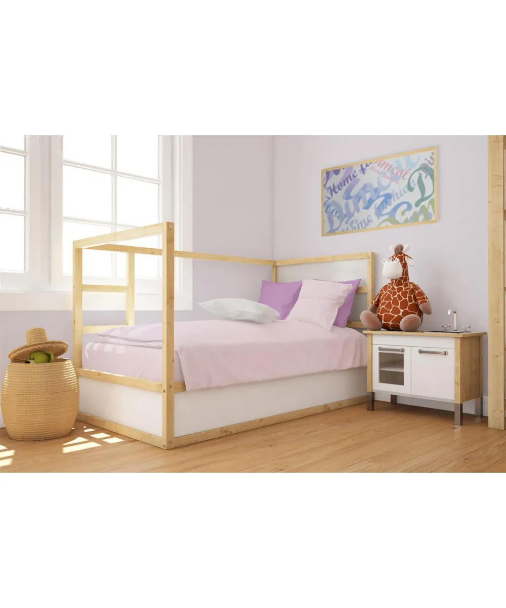 Παπλωματοθήκη bebe Solid 506 120X160 Light Purple 100%  Cotton