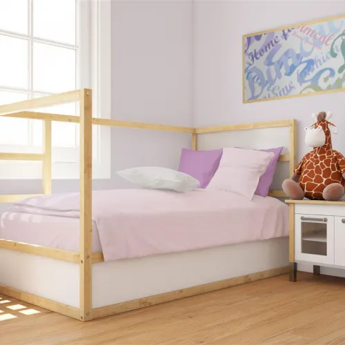 Παπλωματοθήκη bebe Solid 506 120X160 Light Purple 100%  Cotton