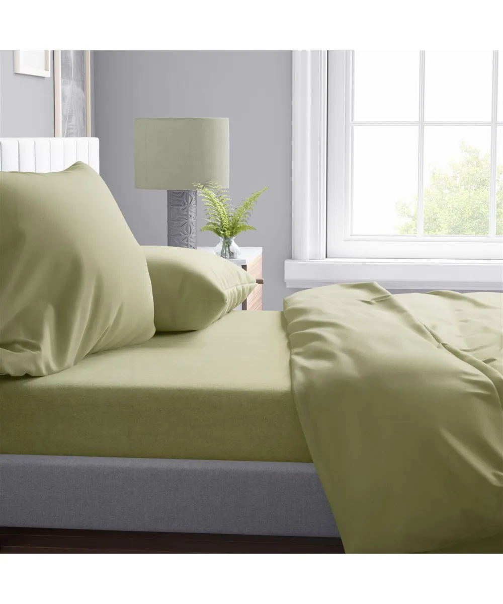 Παπλωματοθήκη Solid 504 220X240 Olive 100%  Cotton