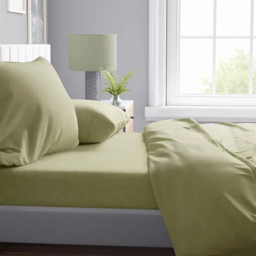 Παπλωματοθήκη Solid 504 220X240 Olive 100%  Cotton