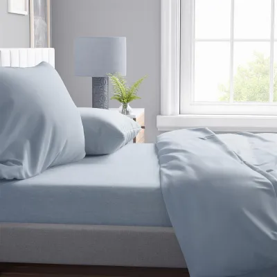 Παπλωματοθήκη Solid 505 220X240 Light Blue-Grey 100%  Cotton
