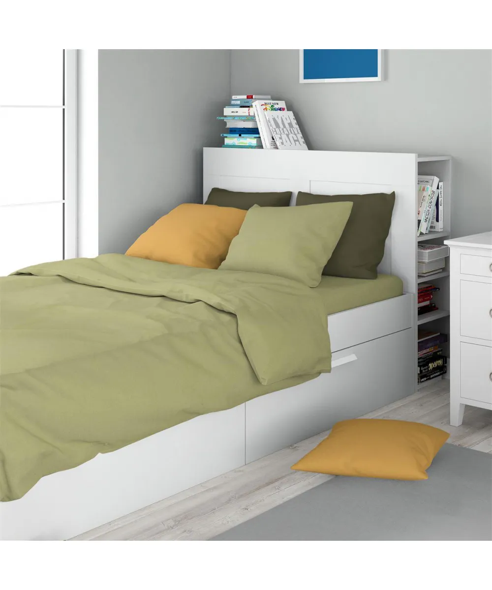 Σεντόνι 1 τεμ Solid 504 160X240 Olive 100%  Cotton