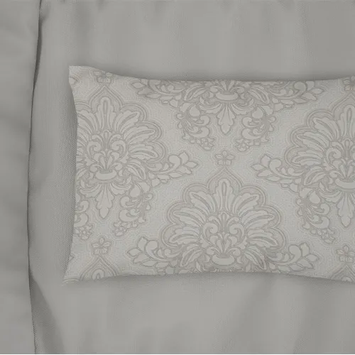 Μαξιλαροθήκη Εμπριμέ Άρτεμις 701 50X70 Grey 100%  Cotton