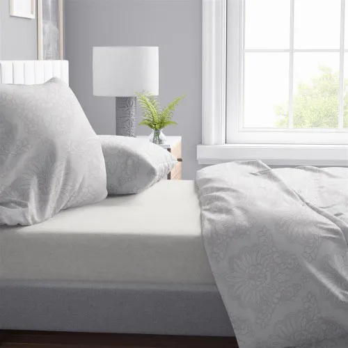 Παπλωματοθήκη Εμπριμέ Άρτεμις 701 220X240 Grey 100%  Cotton