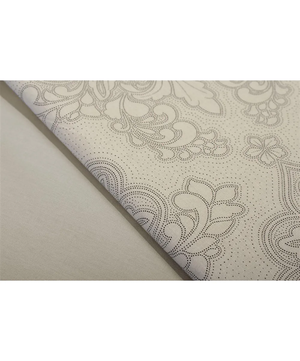 Σεντόνια Εμπριμέ Σετ 4 τεμ Άρτεμις 702 240X270 Beige 100%  Cotton