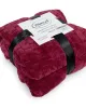 Κουβέρτα Coral Fleece Jacquard Brick 04 160X220 Bordeaux 100%  Polyester