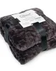 Κουβέρτα Coral Fleece Jacquard Brick 08 160X220 Grey-Black 100%  Polyester