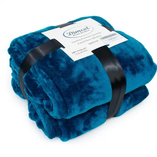 Κουβέρτα Coral Fleece Solid 03 220X240 Petrol 100%  Polyester