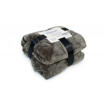 Κουβέρτα Coral Fleece Solid 07 220X240 Olive 100%  Polyester