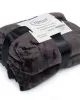 Κουβέρτα Coral Fleece Solid 08 220X240 Grey-Black 100%  Polyester