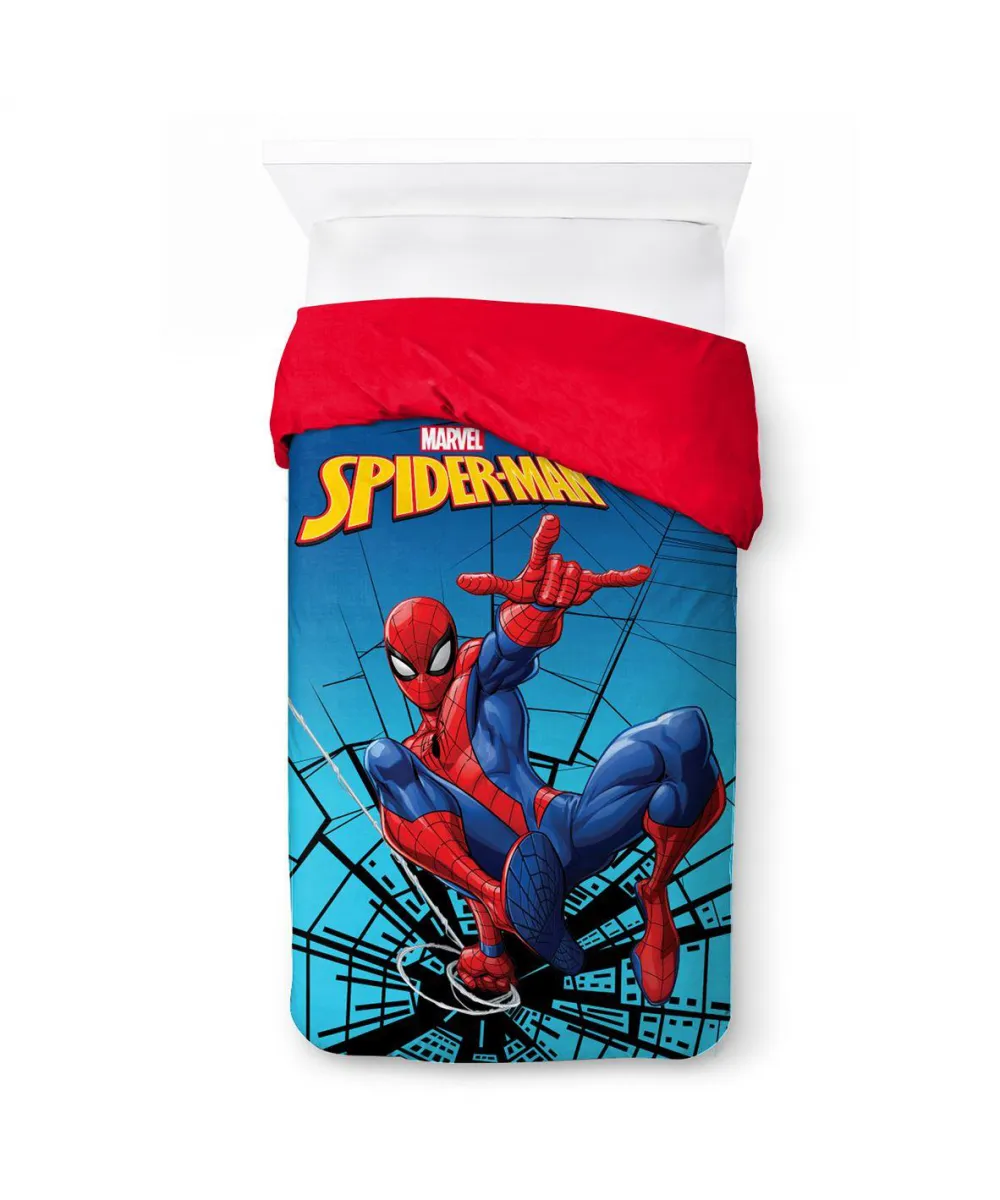 Κουβερτοπάπλωμα Flannel-Sherpa Marvel Spider-Man 13 160X250 Turquoise-Blue 100%  Polyester