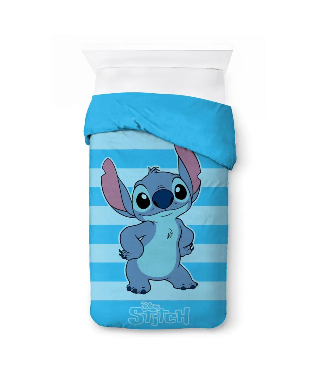 Κουβερτοπάπλωμα Flannel-Sherpa Disney Home Lilo & Stitch 14 160X250 Sky Blue 100%  Polyester