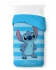 Κουβερτοπάπλωμα Flannel-Sherpa Disney Home Lilo & Stitch 14 160X250 Sky Blue 100%  Polyester