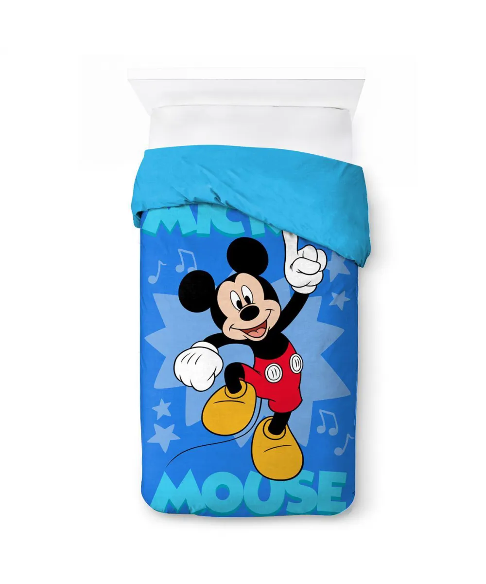 Κουβερτοπάπλωμα Flannel-Sherpa Disney Home Mickey 16 160X250 Blue 100%  Polyester