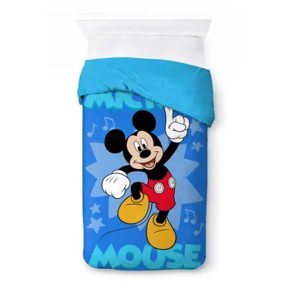 Κουβερτοπάπλωμα Flannel-Sherpa Disney Home Mickey 16 160X250 Blue 100%  Polyester
