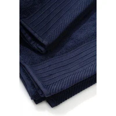 Πετσέτα Πενιέ 500 gr/m² Σετ 3 τεμ 40X60,50X100,80X150 Navy Blue 100%  Cotton