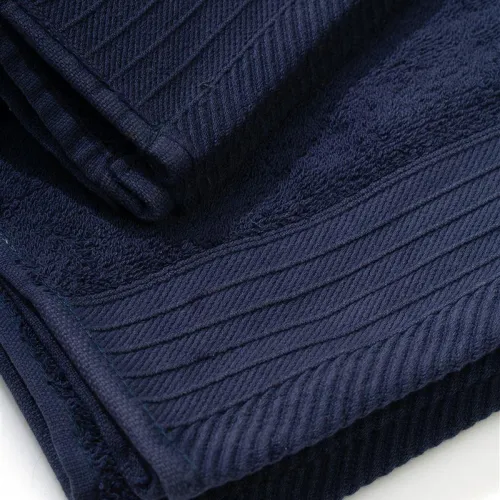 Πετσέτα Πενιέ 500 gr/m² Σετ 3 τεμ 40X60,50X100,80X150 Navy Blue 100%  Cotton