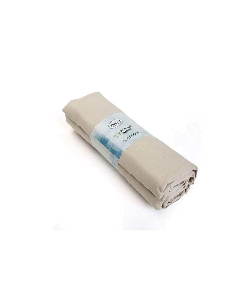 Σεντόνι Με Λάστιχο 1 τεμ. Exotic Line 100X200 30 Beige 100%  Cotton