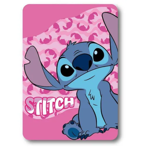 Κουβέρτα Fleece Disney Home Stitch 28 100X140 Pink 100%  Polyester