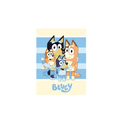 Κουβέρτα Fleece BBC Studios Bluey 55 100X140 Blue 100%  Polyester
