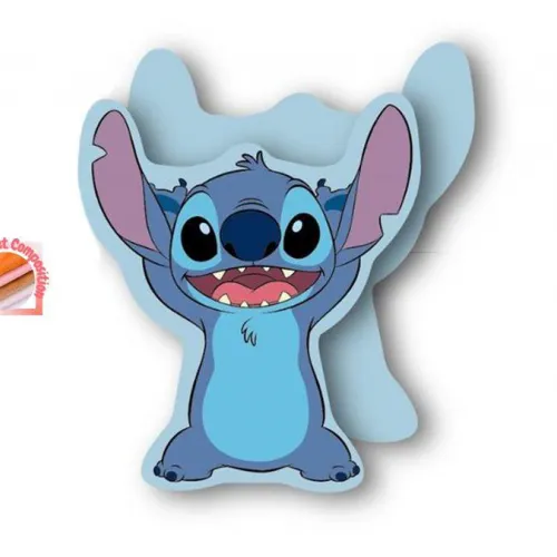 Mini Μαξιλάρι 3D Disney Home Stitch 90 15 cm Sky Blue 100%  Velboa