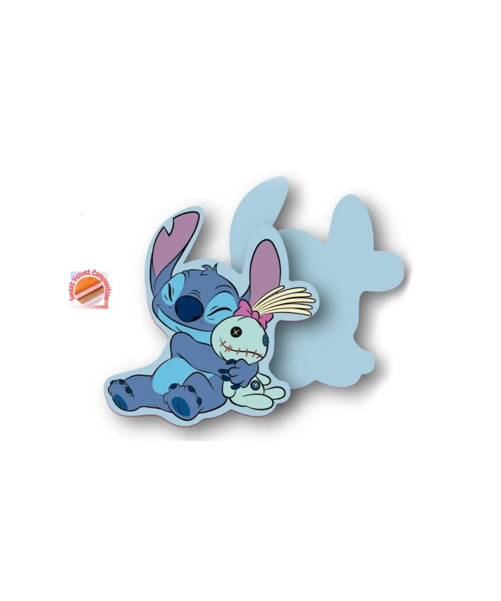 Mini Μαξιλάρι 3D Disney Home Stitch 84 15 cm Sky Blue 100%  Velboa