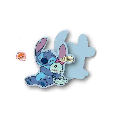 Mini Μαξιλάρι 3D Disney Home Stitch 84 15 cm Sky Blue 100%  Velboa