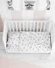 Κατωσέντονο Με Λάστιχο bebe Elephant 074 0,70X1,40X0,15 White-Sky Blue 100%  Cotton Flannel