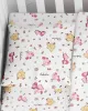 Μαξιλαροθήκη Εμπριμέ bebe Elephant 072 35X45 White-Pink 100%  Cotton Flannel