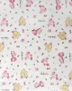 Σεντονάκι Λίκνου bebe Elephant 072 80X110 White-Pink 100%  Cotton Flannel