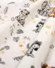 Σεντονάκι Λίκνου bebe Savanna 36 80X110 White-Grey 100%  Cotton Flannel