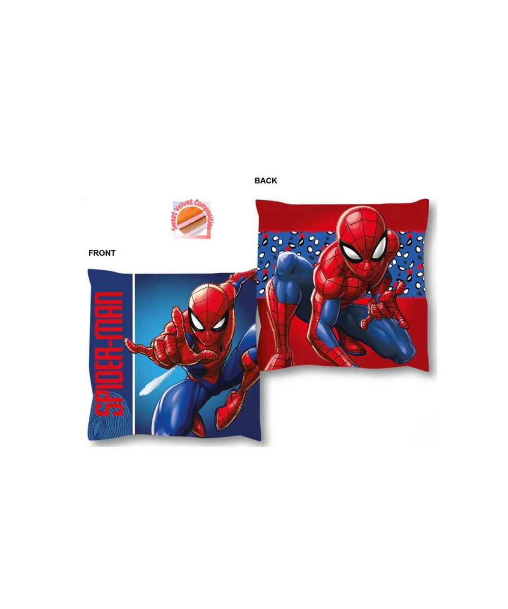 Βελούδινο Μαξιλάρι Marvel Spider-Man 07 38X38 Blue 100%  Velboa