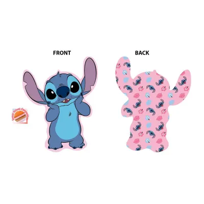 Mini Μαξιλάρι 3D AOP Disney Home Stitch 690 20 cm Pink 100%  Velboa