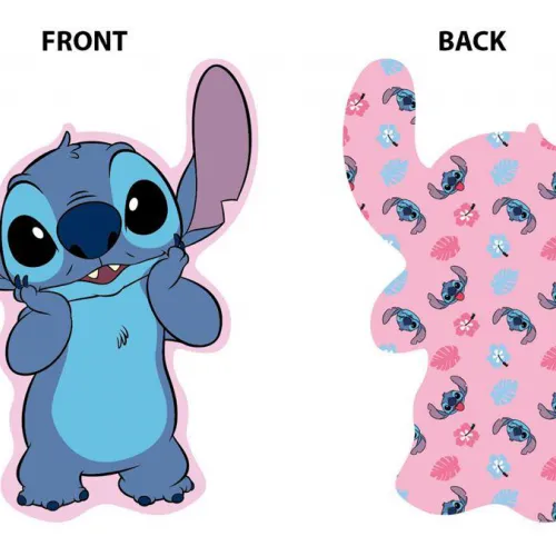 Mini Μαξιλάρι 3D AOP Disney Home Stitch 690 20 cm Pink 100%  Velboa