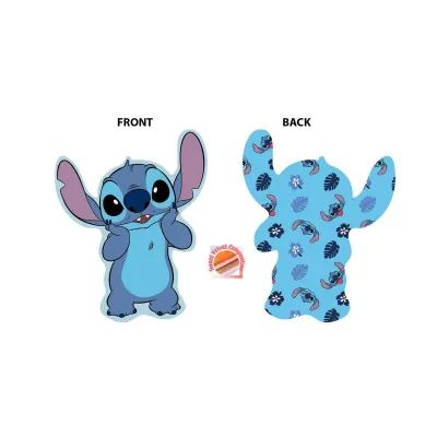Mini Μαξιλάρι 3D AOP Disney Home Stitch 681 20 cm Sky Blue 100%  Velboa