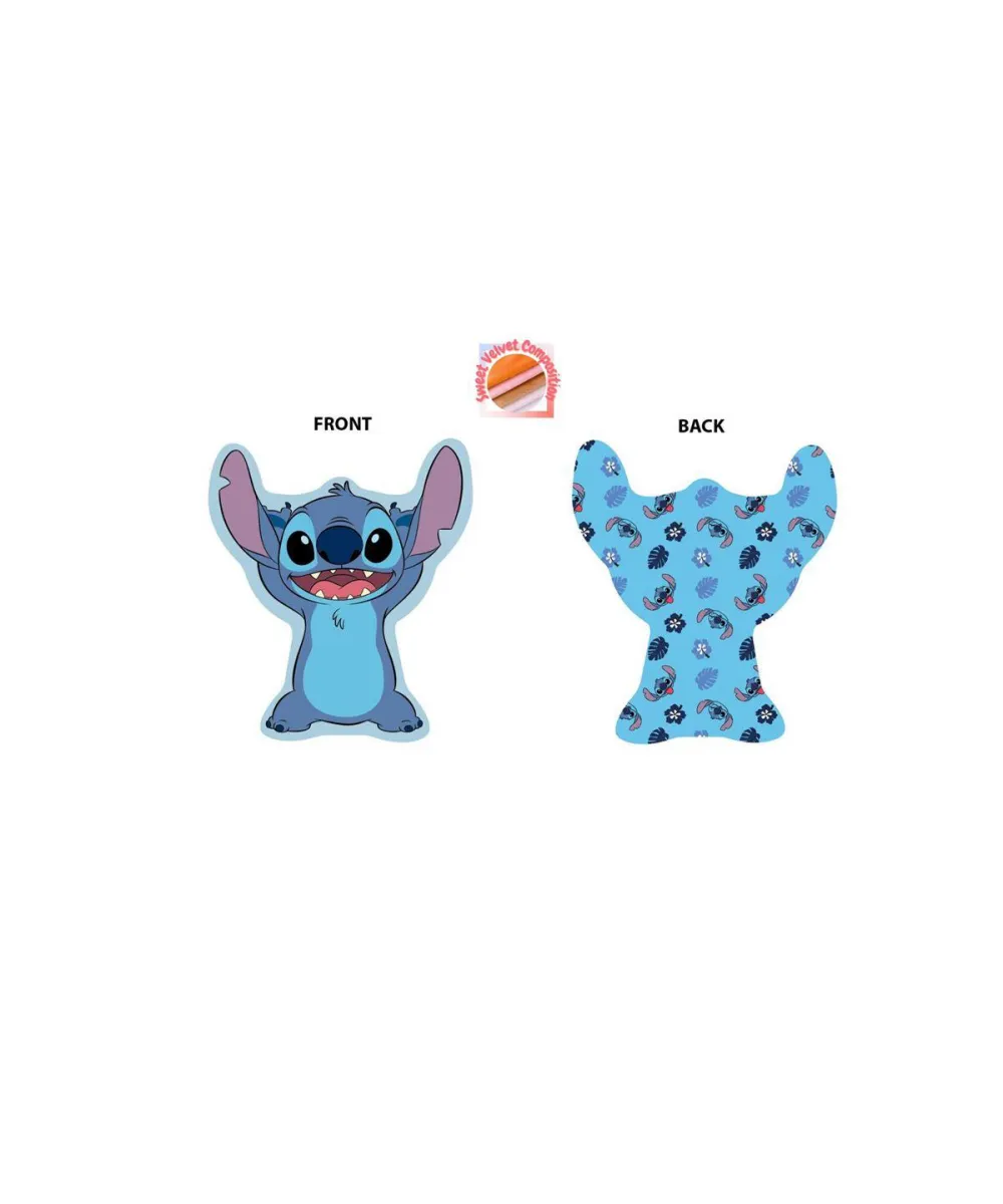 Mini Μαξιλάρι 3D AOP Disney Home Stitch 682 20 cm Sky Blue 100%  Velboa