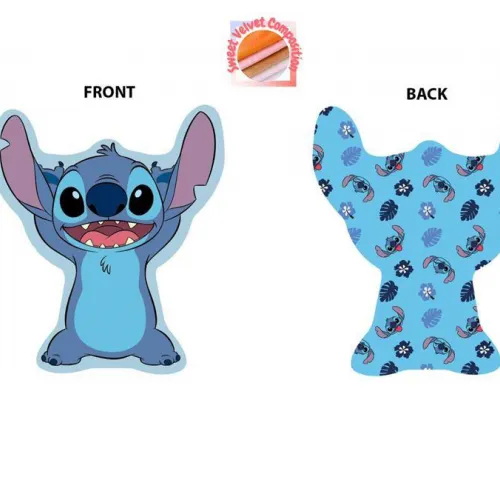Mini Μαξιλάρι 3D AOP Disney Home Stitch 682 20 cm Sky Blue 100%  Velboa