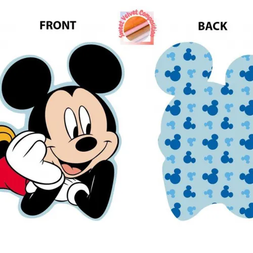 Mini Μαξιλάρι 3D AOP Disney Home Mickey 694 20 cm Sky Blue 100%  Velboa
