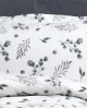 Μαξιλαροθήκη Εμπριμέ Μυρτώ 350 50X70 Grey 100%  Cotton Flannel